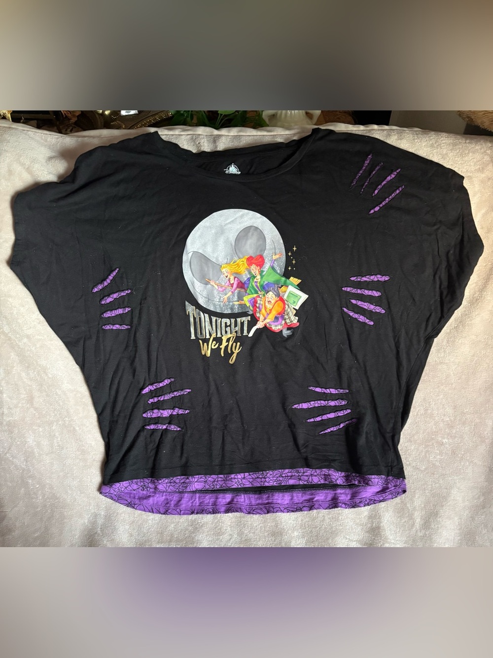 Disney Hocus Pocus Sanders Sisters- Tonight We Fly Top Women’s 2XL Halloween